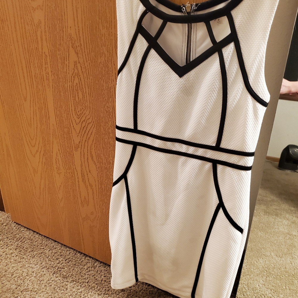 Bundle only White with black accent dress